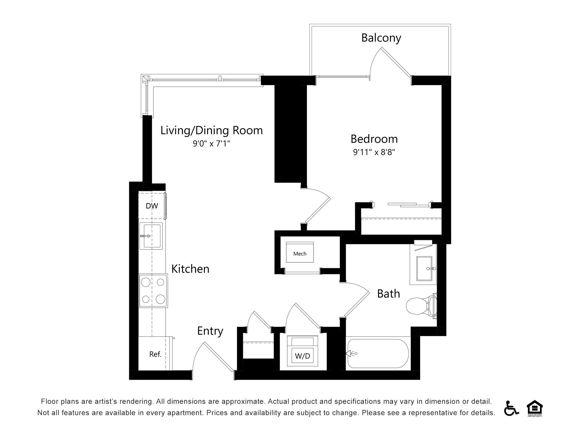 Floor plan layout diagram for A2